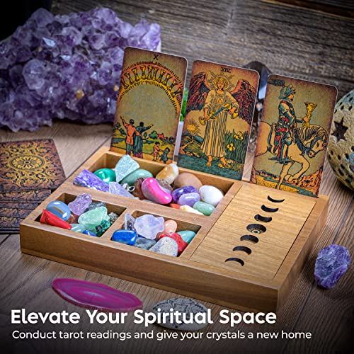 Curawood Tarot Card Holder Box For More Immersive Readings 3 Tarot