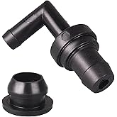 Amavoler 17130-PK1-003 17130-PM6-003 PCV Valve Grommet Kit 90&deg; Aftermarket Replacement Parts Fit For Honda Accord Odyssey Civic Prelude Acura Lexus Isuzu Toyota.(1 Set).