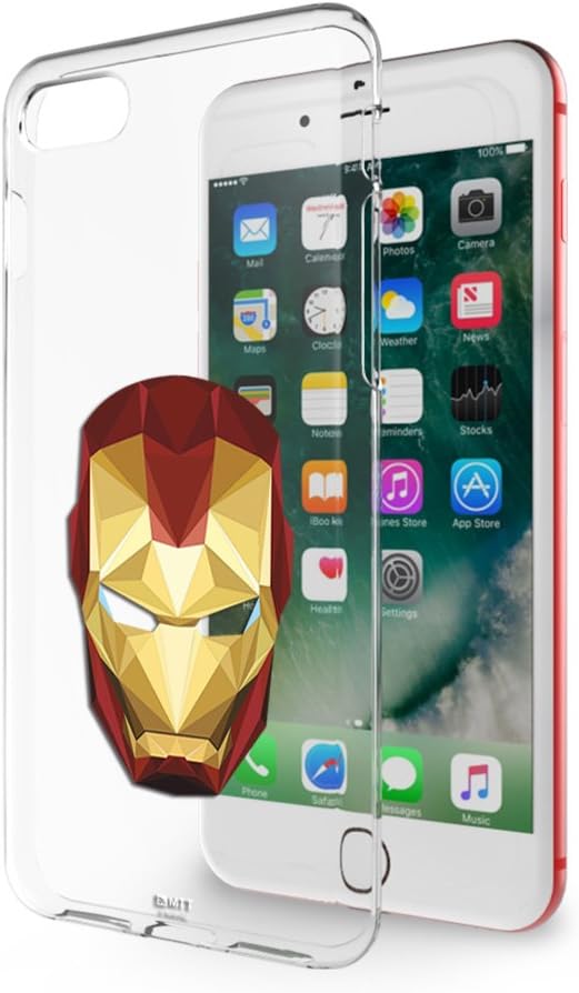 MTT Soft & Flexible Marvel Iron Man Printed Back Case Cover for Apple iPhone 8 & 7 (Iron Man 11)