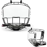 GY Hockey Helmet Cage &amp; Face Shield Protector Combo Ice Hockey Full Face Shield Junior