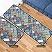 Leebei Kitchen Mats Non Slip Washable Doormat - Water-Absorbent Anti-Slip Mat Decompression Mat for Kitchen Bedroom Bathroom,Area Rugs Carpet (15.7×23.6 inch + 15.7×47.2 inch) (Bohemian)
