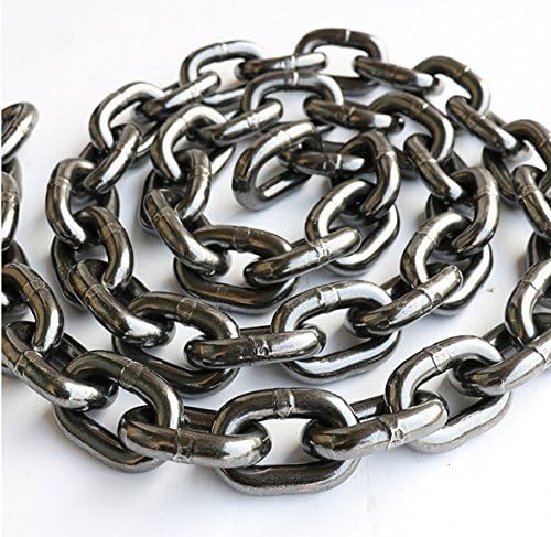 Faswin Anchor Lead Chain 1/4" x 4' Gallvanzed Chain with two Galvanized Shackles