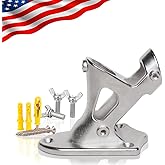 GDDIYing Flag Pole Holder for House 304 Stainless Steel Flagpole Mounting Bracket Hardwares Kit for Outside Marine Grade Heavy Duty Flag Holders 2 Positions for 1" Flag Pole Wall Mount Silver