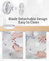UN Desk Fan Air Circulator USB Battery Powered Remote 4 Speed view 7
