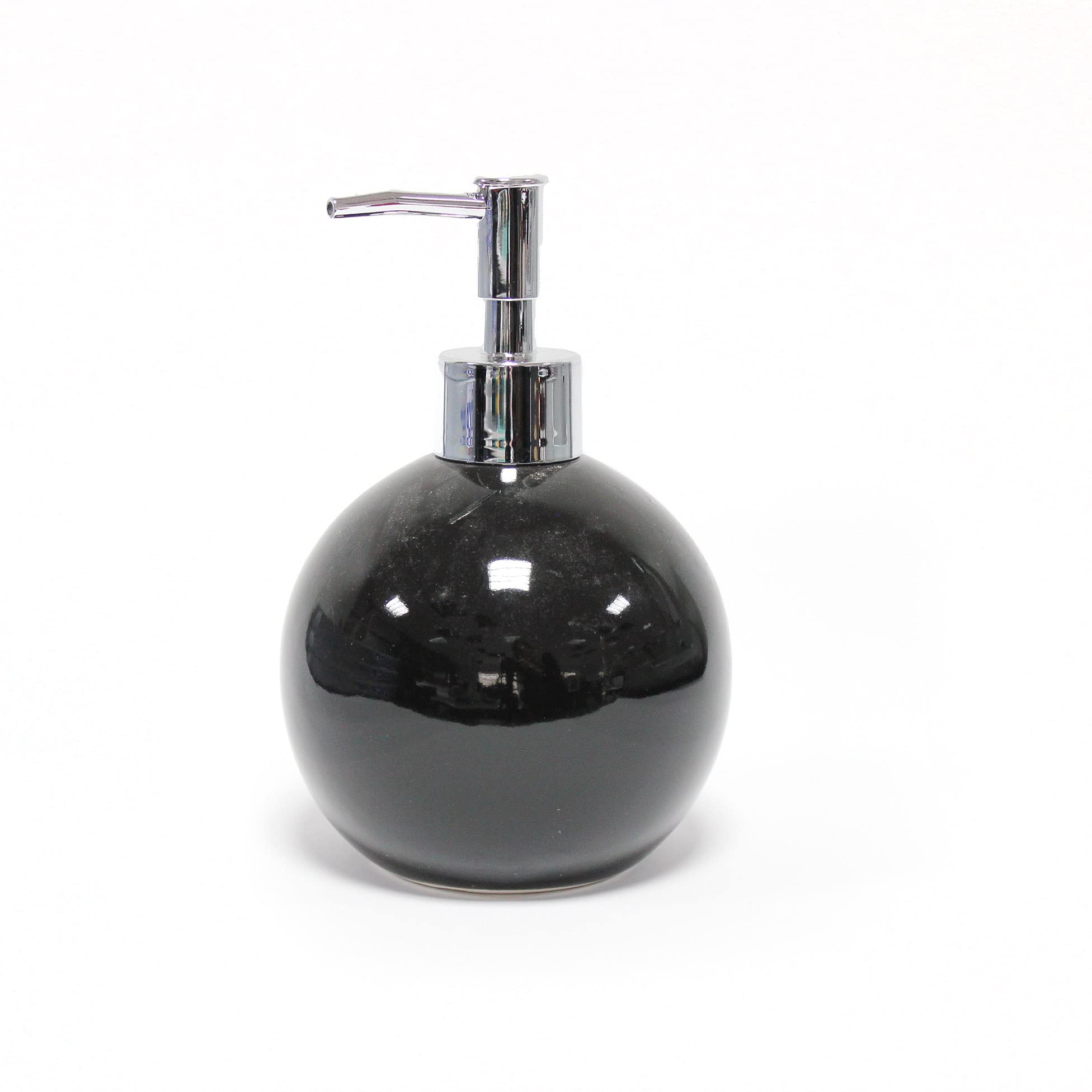douceur d'intérieur, Soap Dispenser (Diameter 9.7 x 16 cm) Bullea Black, Ceramic — image 1