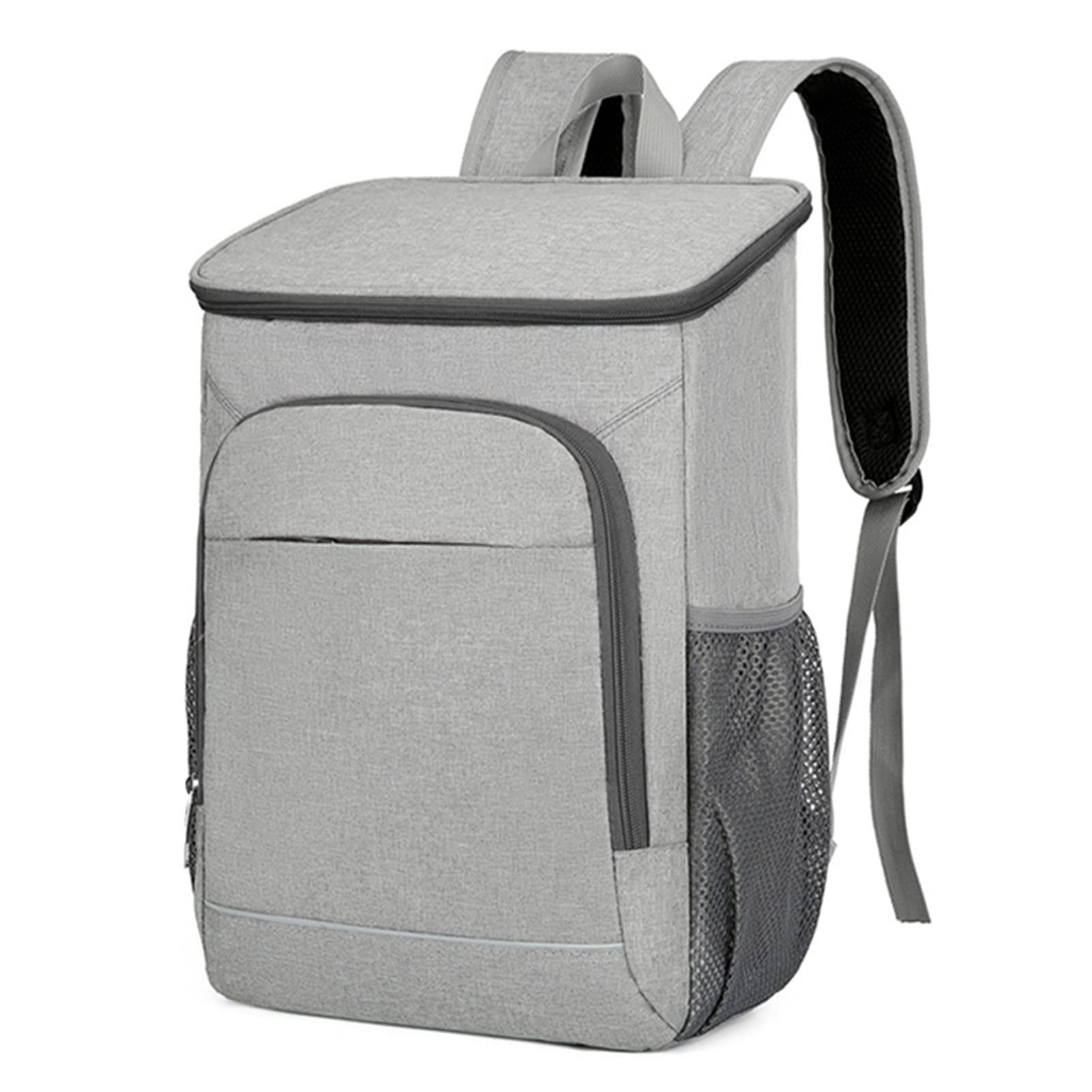 Lixada Insulated Backpack Cooler, 30L, Waterproof, Grey - Backpack Cooler for Fishing, Camping, Picnic, Hiking, Cycling, Beach, Work/School