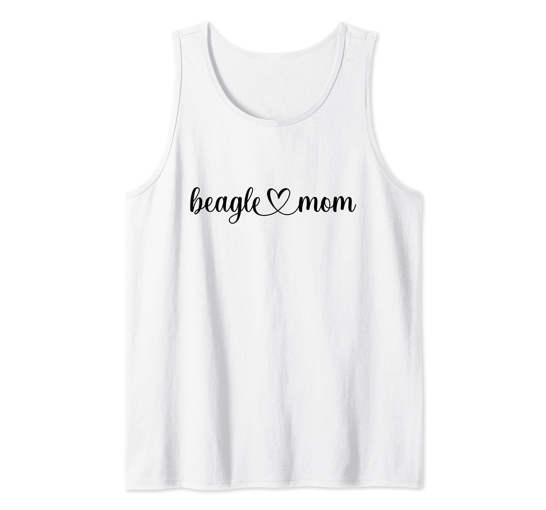Dog Love Heart Beagle Mom Tank Top