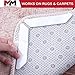 MixMatch Rug/Carpet Gripper-Holder Pads - Anti Curling Non Slip Carpet Anchors (8) - Super Sticky Reusable Rug Holders Placers Perfect for Wood, Tile & Laminate Floor Anti Slip, Rug to Rug/Carpet