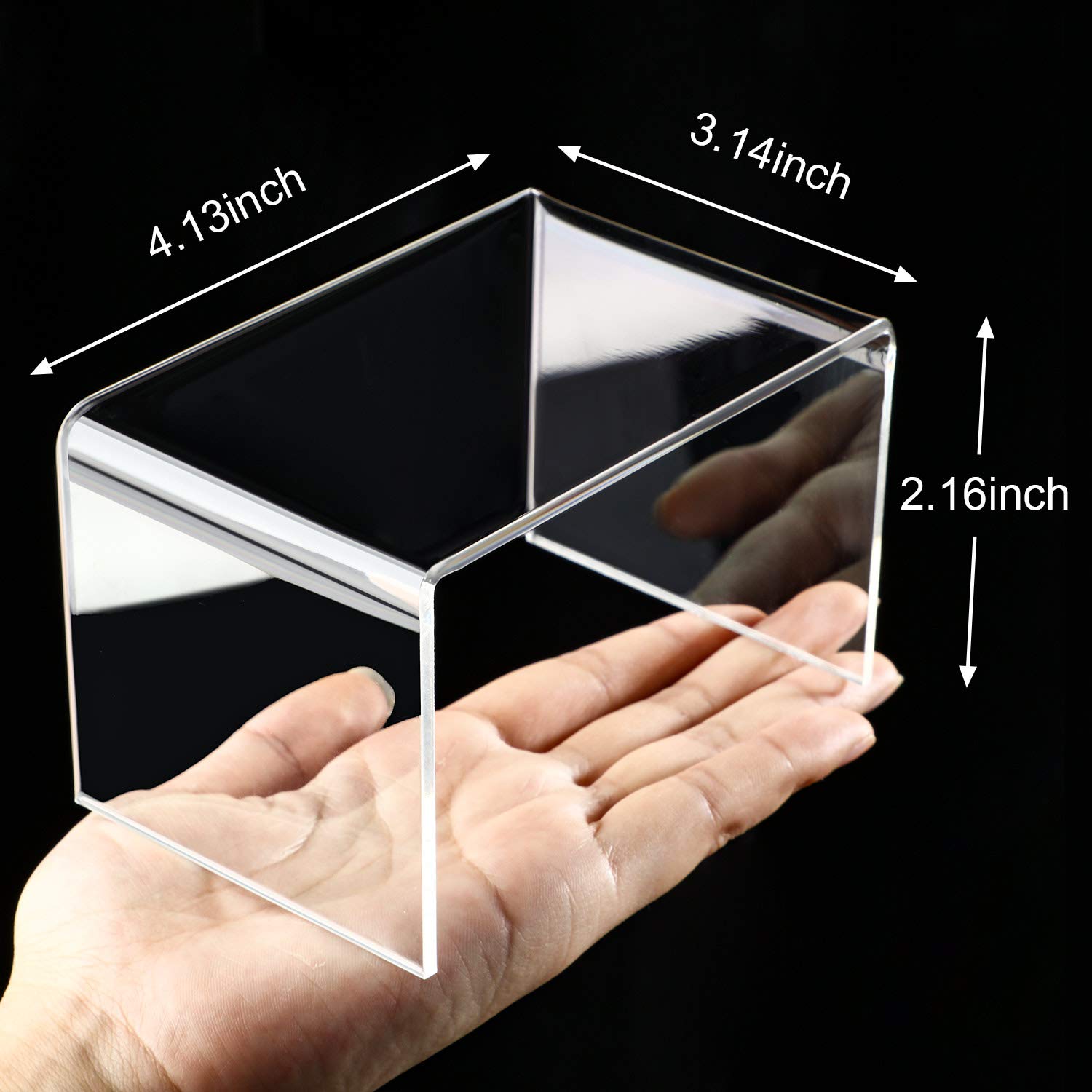 Chuangdi 2 Sets Acrylic Display Risers, Clear Product Stand - Image 5