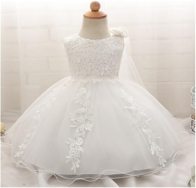 Amazon Co Jp ベビードレス ティアードスカート 新生児 子供ドレス ベビー服 ベビーデイジー フォーマル 赤ちゃん 結婚式 お宮参り 七五三 記念撮影用 0 2歳 70 80 90 ふわふわ 可愛い 女の子 セレモニードレス お嬢様 70 ホワイト 服 ファッション小物