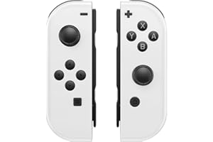 FFSTARYM Compatible with Nintendo Switch Controller, Upgraded Switch Controllers for Switch/Lite/OLED, with/Dual Vibration/Motion/Wake-up/Screenshot (White)