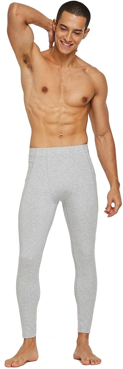 BALEAF Men's Yoga Leggings Running Tights with Pockets Athletic Compression Pants for Workout Cycling Hiking : Clothing