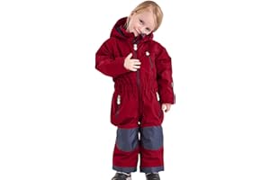YRAETENM Ski Suit Kids Girls and Boys One Piece Snowsuits Winter Waterproof Windproof Snowboard Suits Ski Jumpsuits Coveralls
