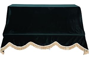 DEMERAS Upright Piano Cover , Wear resistantBeautiful Piano Protective Cover for Upright Piano for Piano Beginners (green)