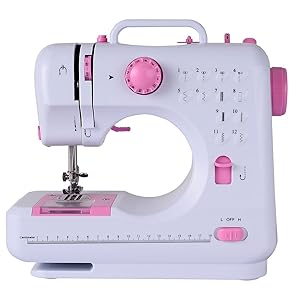 Costway Sewing Machine Household Multifunction Double Thread and Speed Free-Arm Crafting Mending Machine