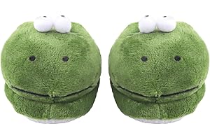 AugFrog 1 Pair Doll Shoes Suitable for 18 Inch Dolls, Cute Fashion Doll Accessories, Doll Slippers with Cartoon Animal Appearance Design, Birthday Gift for Children - Green Frog