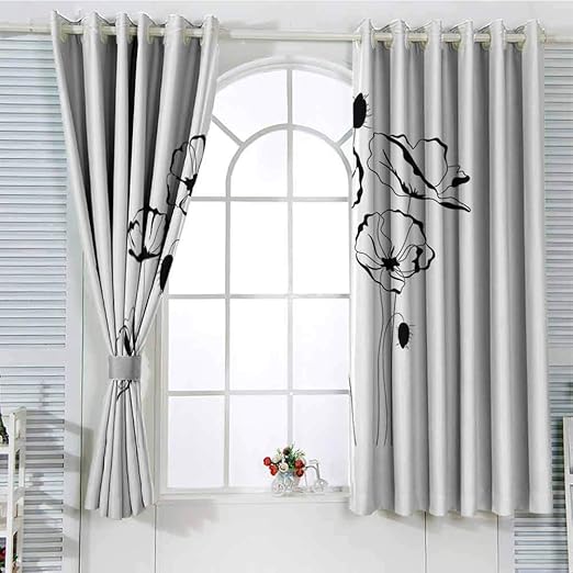 Amazon Com Grommet Window Curtain Curtains For Living Room Poppy