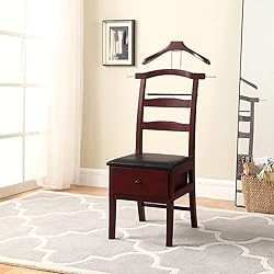 MLIKYRGK Wooden Suit Valet Stand with Contour