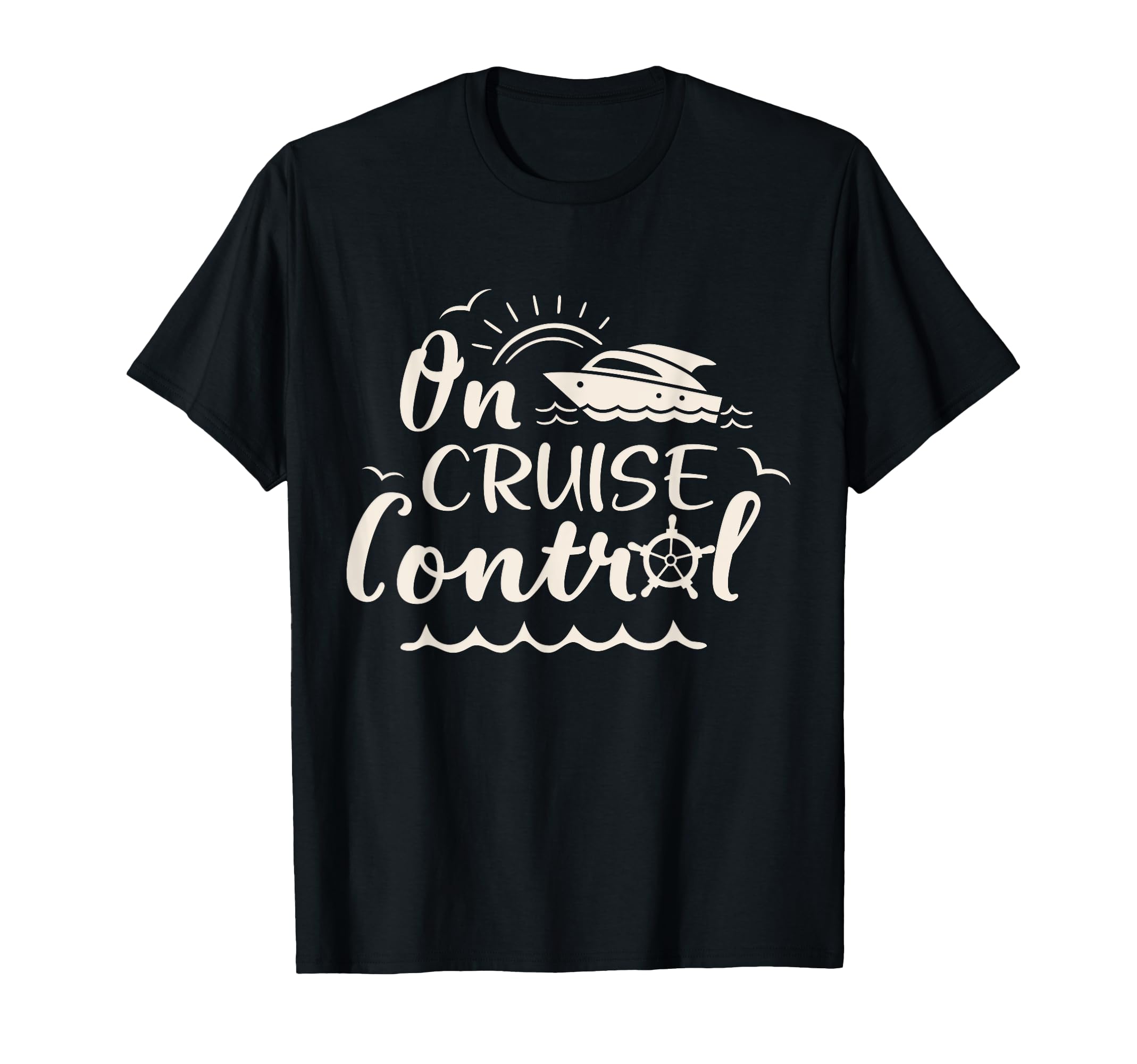 Photo 1 of *ORANGE* Cruise On Control Funny Boat Cruising Travel Summer Vacation T-Shirt L