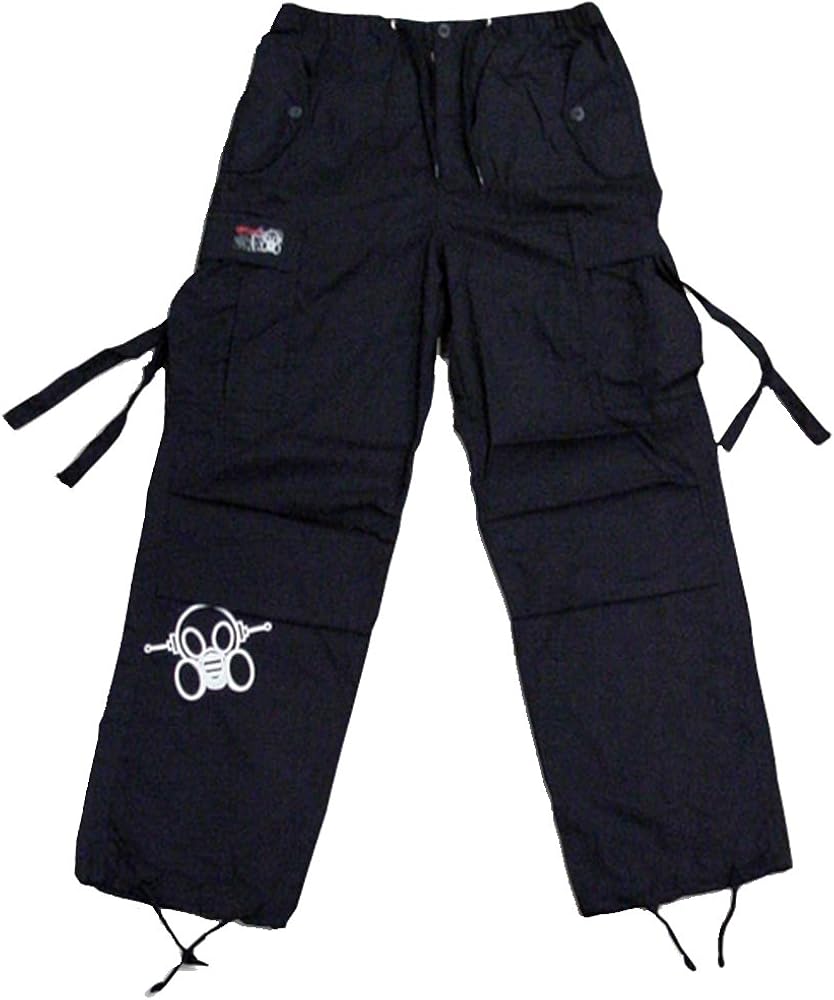 Ghast Unisex Cargo Drawstring Rave Dance Pants: Clothing
