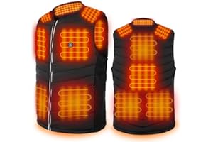 Hoson Heated Vest,9 Heating Zones Heated Jacket for Men and Women, Winter Heating Vest Hunting