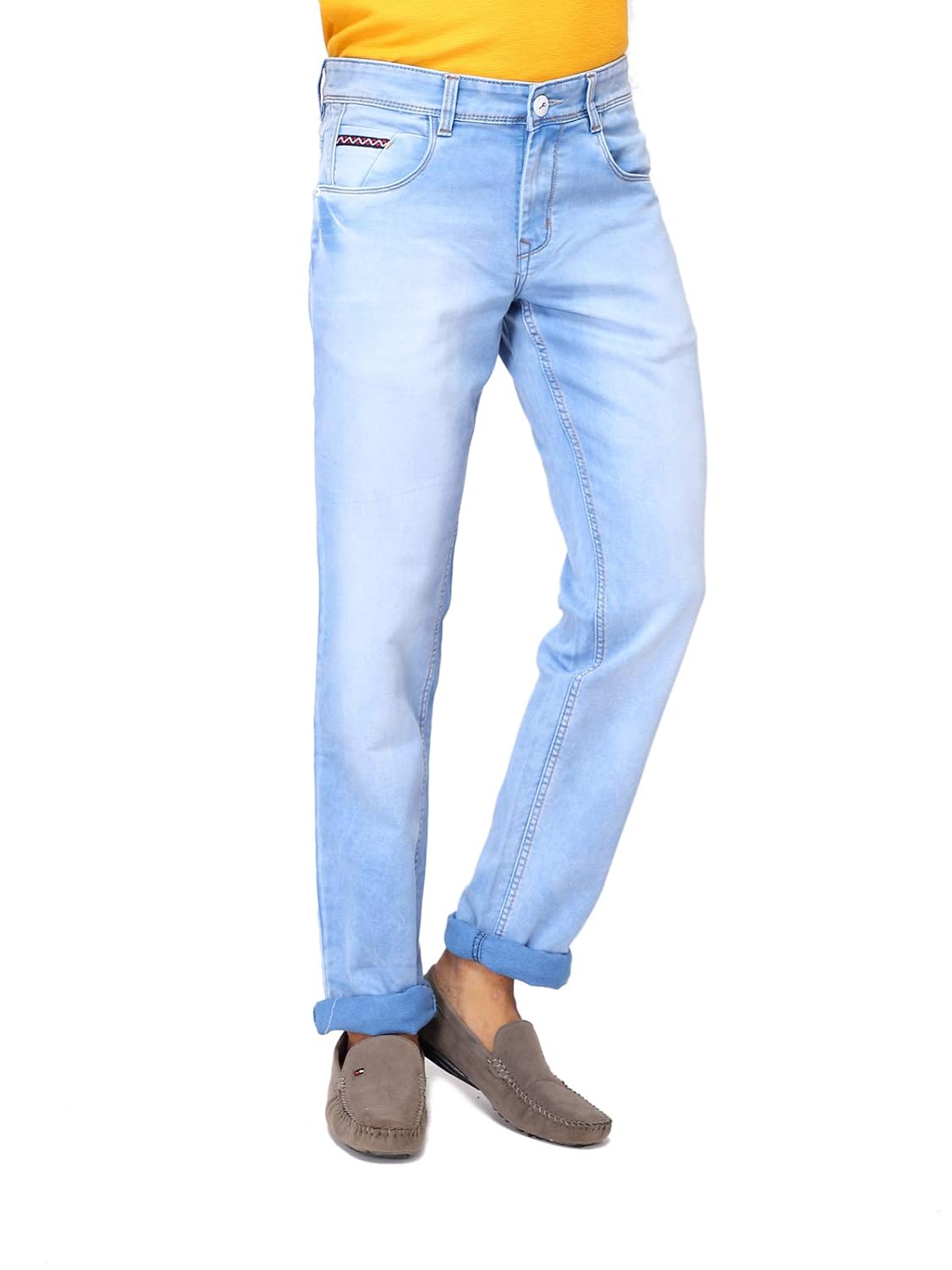 Buy COURTYARD Jeans for Men Sky Blue at Amazon.in