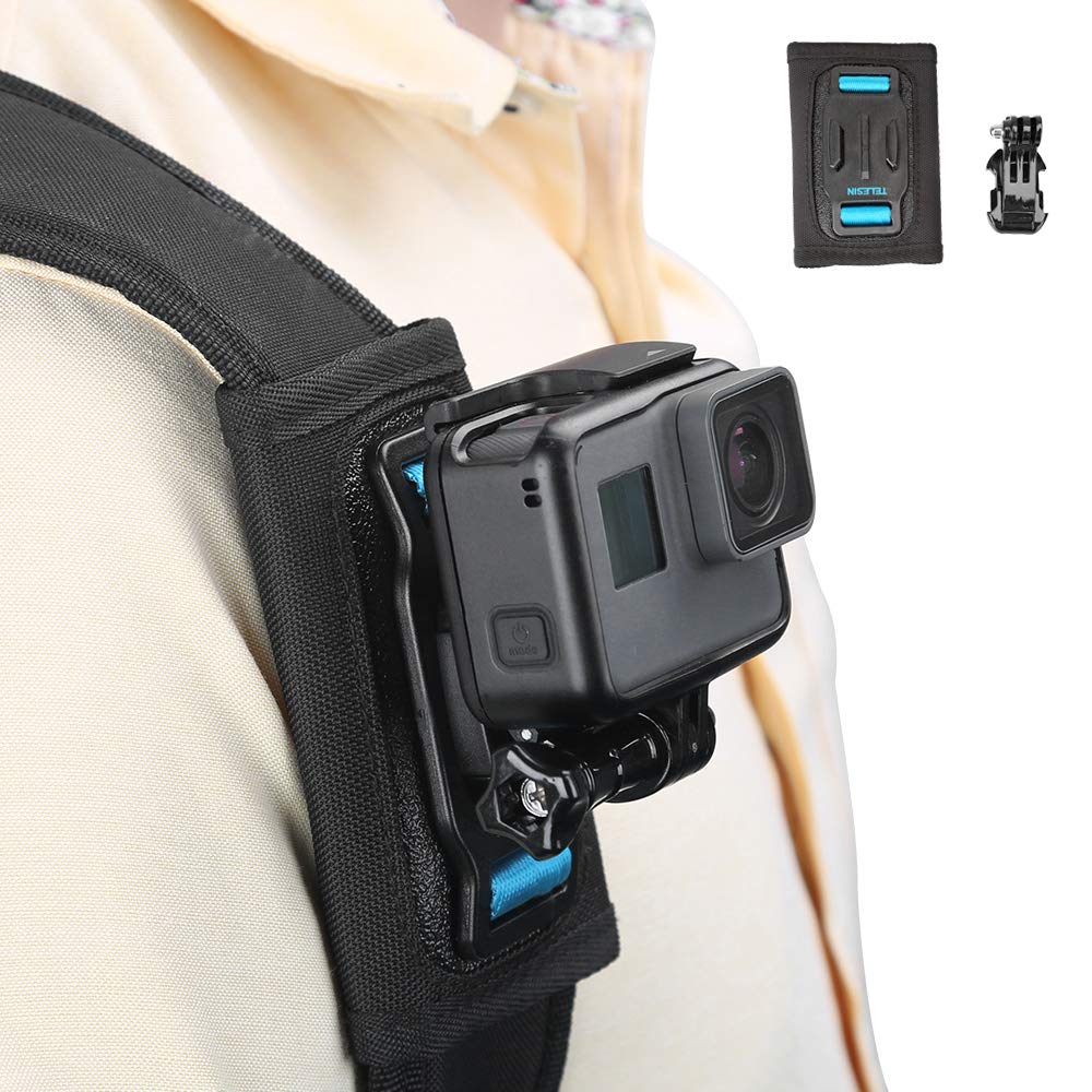 Bag Backpack Shoulder Strap Mount with Adjustable Shoulder Pad and J