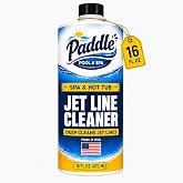 Paddle Jet Line Cleaner for Hot Tubs, Spas &amp; Jetted Bathtubs - 16 oz | Pro-Grade Jetted Hot Tub Cleaner That Deep Cleans Jet Lines and Internal Plumbing - Made in USA