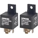 2Pcs PC792A-1C-C1-12S-RN-X 5Pins 12VDC Automotive Relay