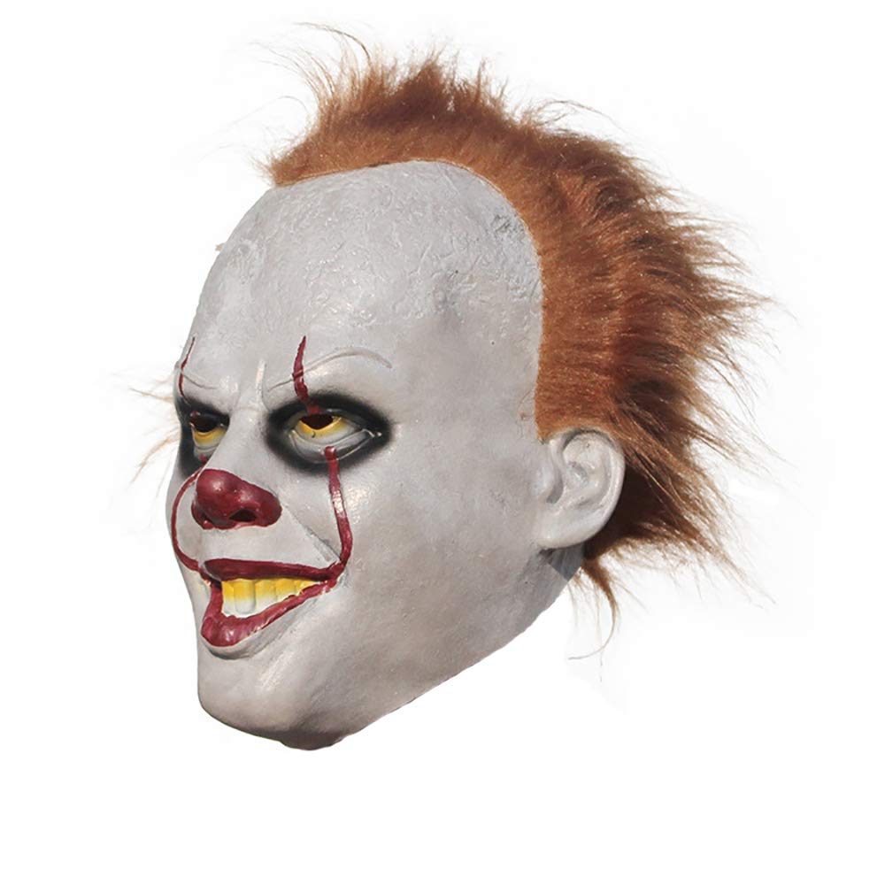 MIMINUO Costume Mask Cosplay Halloween Scary Latex Realistic Prop 