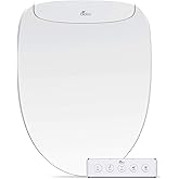 Bio Bidet DLS Premium Heated Bidet Seat, Warm Water & Air Dryer, Auto Open and Slow Close Lid, Elongated