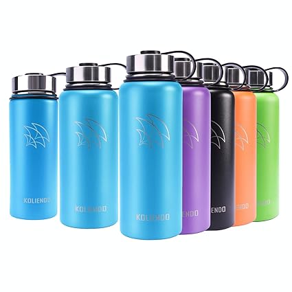 KOLIENDO Botella de Agua Acero Inoxidable Doble Pared 500ml 900ml ...