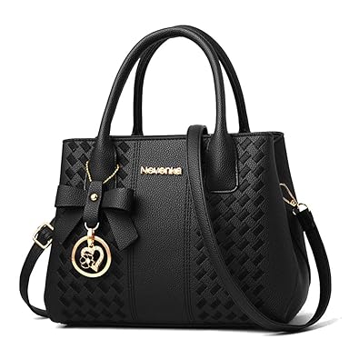 Purses and Handbags for Women Fashion Ladies PU Leather Top Handle Satchel Shoulder Tote Bags