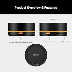Fosi Audio VOL20 Black Bluetooth Volume Control