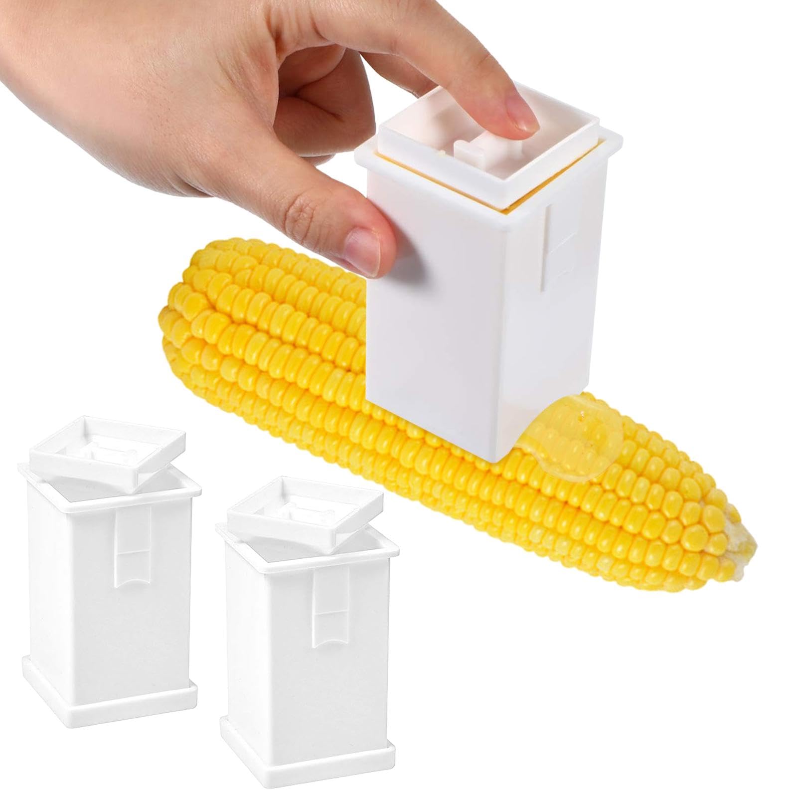 Photo 1 of 2 Pack Butter Spreader, Plastic Butter Dispenser with Covers for Fresh Storage, Butter-Holder Spreads for Corn Cobs, Bread, Waffles, Pancakes and Toast Dispenser, Dishwasher Safe
