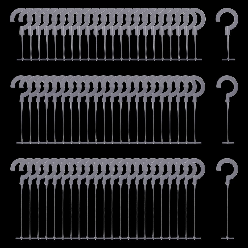 FINGERINSPIRE 3000Pcs 3 Sizes Plastic J Hook Fasteners Clothing Tagging Fasteners Clear Hanging J Hook Tag Fasteners Standard Tagging Gun Fasteners Clothing Price Tag Barbs Attachments for Tagging Gun