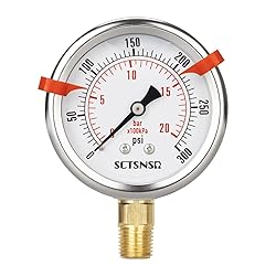 SCTSNSR 0 to 300 Psi Pressure Gauge, Glycerin