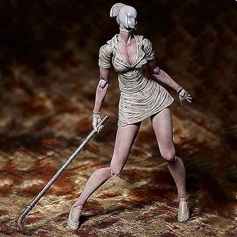 Amazon Co Jp Ylhjyフェイススリースナースアクションフィギュアサイレントヒルアニメキャラクター像泡立ちヘッドナース移動可能モデル装飾品15cm Erxiang ホーム キッチン