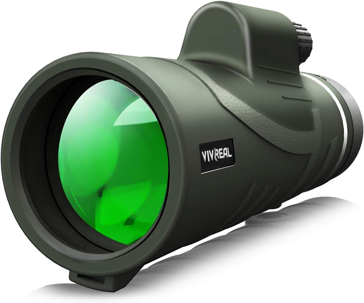 Monocular Telescope - 12X42 Monocular for Bird Watching, IPX7 Waterproof HD Monocular for Adults & Kids with Smartphone Holder & Tripod for Bird Watching, Hunting, Camping, Wildlife Scene, Jungle Green : Camera & Photo