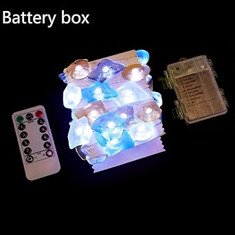 ybvyd LED-Lichterkette, maritimes Stranddekor, Meeresmuscheln unter dem