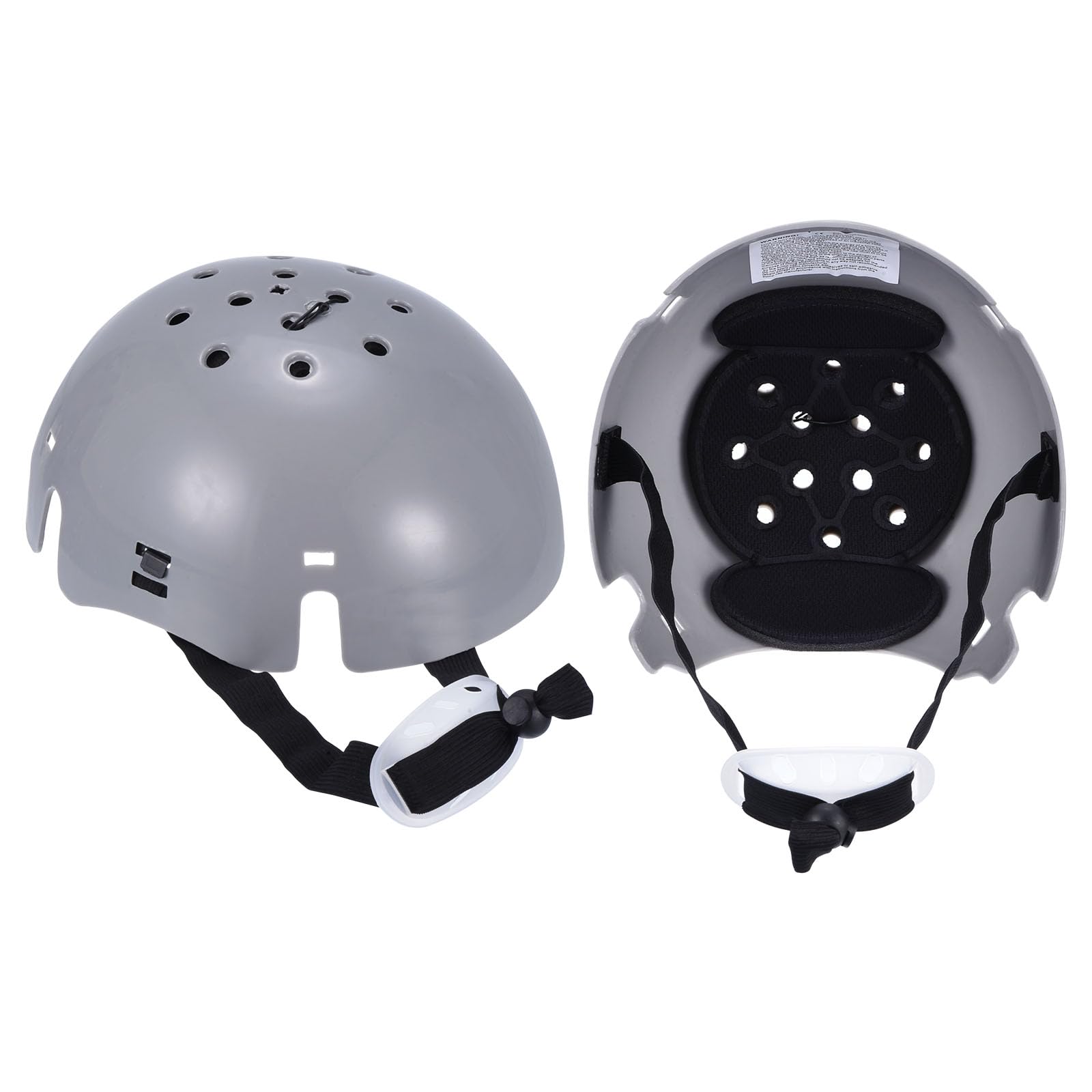 uxcell 2Pcs Bump Cap Insert, ABS Baseball Hard Hat Inserts, Lightweight Safety Bump Cap with Adjustable Strap for Head Protection (Normal Size, Grey)