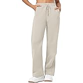 Willit Womens Fleece Lined Sweatpants Cotton Straight Leg Sweat Pants Winter Running Casual Yoga Lounge Workout Pockets