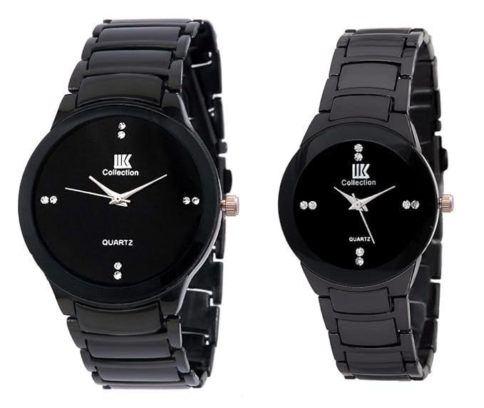 Analog Black Dial Womens & Mens Watch