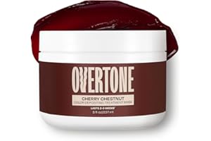 Overtone Semi Permanent Hair Color Conditioner, Cherry Chestnut, 8 oz, Nourishing, Damage-Free, Color Depositing Mask for All Hair Types with Shea Butter & Coconut Oil, Vegan & Cruelty-Free