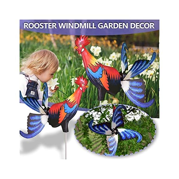 Depruies Campanas de Viento para el Exterior Molinillo de Jardín de