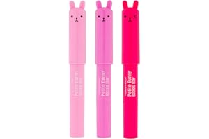 TONYMOLY Petit Bunny Lip Gloss for Women, Easter Basket Stuffer, Long Lasting Lip Crayon, Korean Lip Gloss, Vitamin E Enriched, Soften & Moisturize Lips, 3 pk