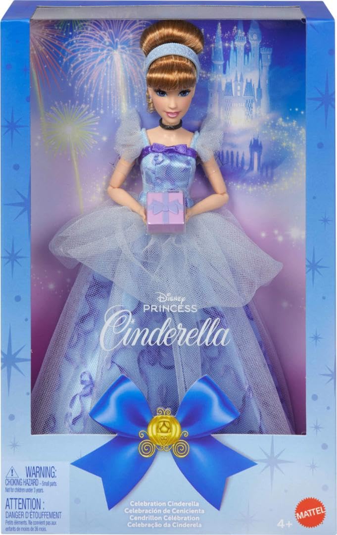 Photo 1 of ?Mattel Disney Princess Cinderella Birthday Collectible Fashion Doll, Inspired by Disney Movie, Special Occasion Gifts for Kids & Collectors