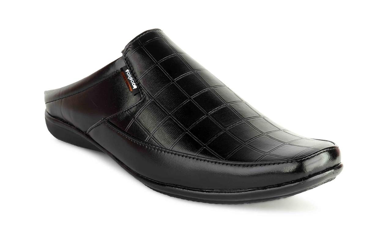 black stylish loafers