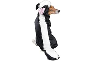 Casual Canine Lil' Stinker Dog Costume, Medium (fits lengths up to 16"), Black/White