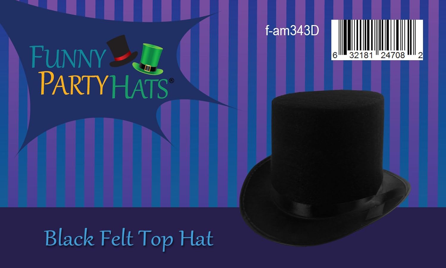 Funny Party Hats Dress up Hats for Adults Costume Party Hats for Men Women Unisex by (Black 7" Top Hat): Clothing